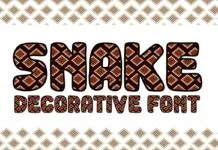 Snake Font Snake Font Poster 1