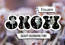Snow Flowers Font Snow Flowers Font Poster 1