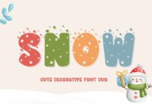 Snow Font Poster 1