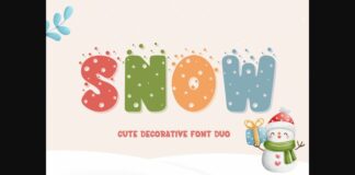 Snow Font Poster 1