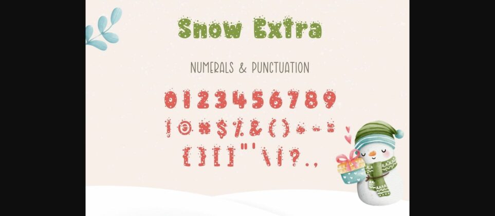 Snow Font Poster 8