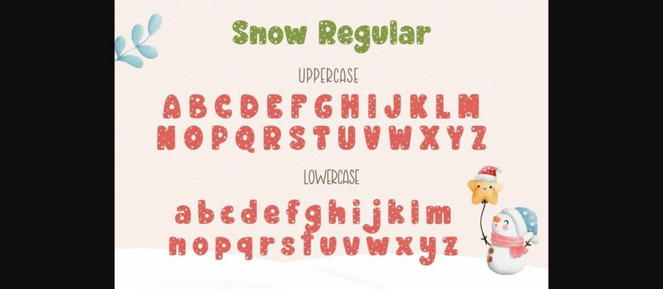 Snow Font Poster 9