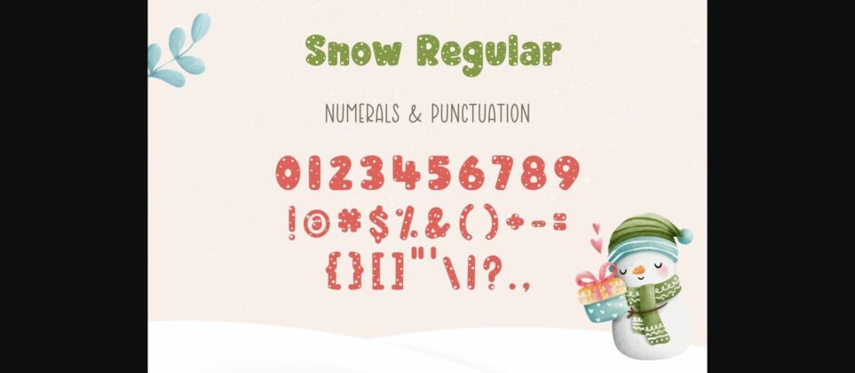 Snow Font Poster 10