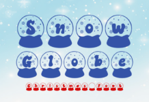 Snow Globe Font Poster 1
