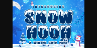 Snow Hooh Font Poster 1