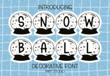 Snowball Font Poster 1