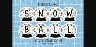 Snowball Font Poster 1