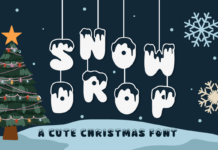 Snowdrop Font Poster 1