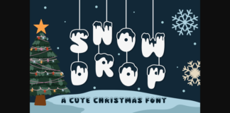 Snowdrop Font Poster 1