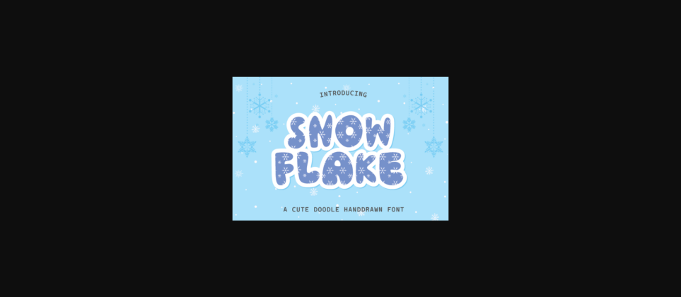 Snowflake Font Poster 3