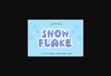 Snowflake Font Poster 1