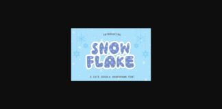 Snowflake Font Poster 1