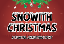 Snowith Christmas Font Poster 1