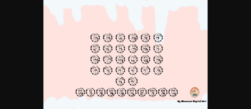 Snowman Font Poster 7