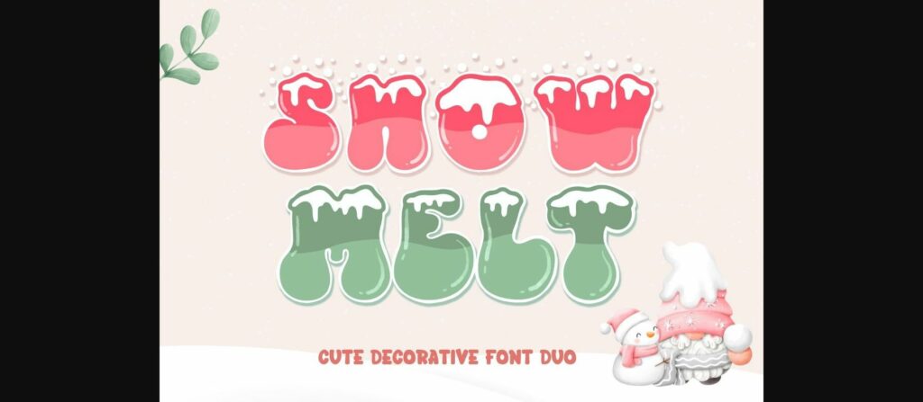 Snowmelt Font Poster 3