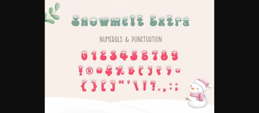 Snowmelt Font Poster 9