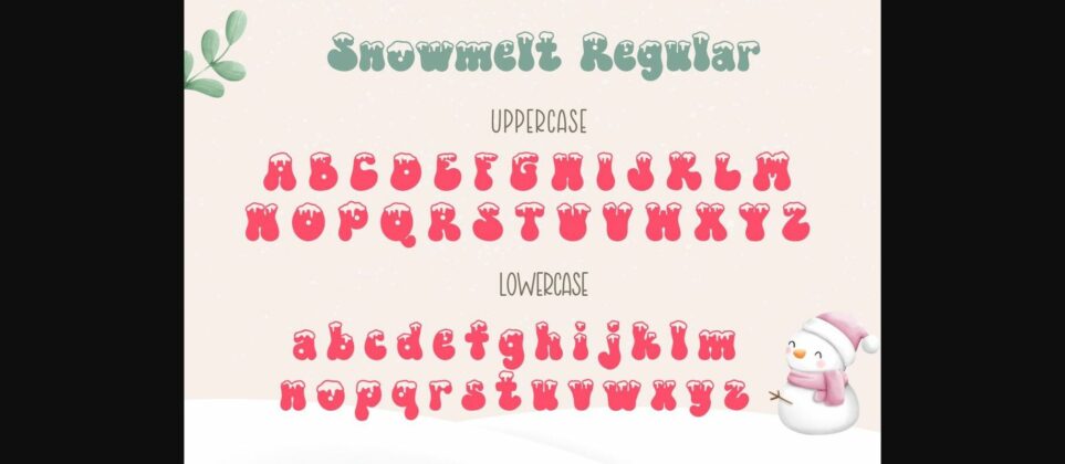 Snowmelt Font Poster 10