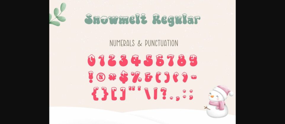 Snowmelt Font Poster 11