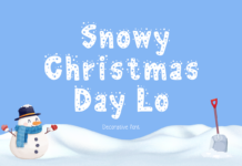 Snowy Christmas Day Lo Font Poster 1