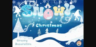 Snowy Christmas Font Poster 1