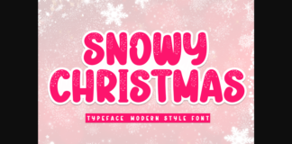 Snowy Christmas Font Poster 1