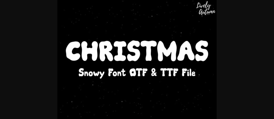 Snowy Font Poster 3