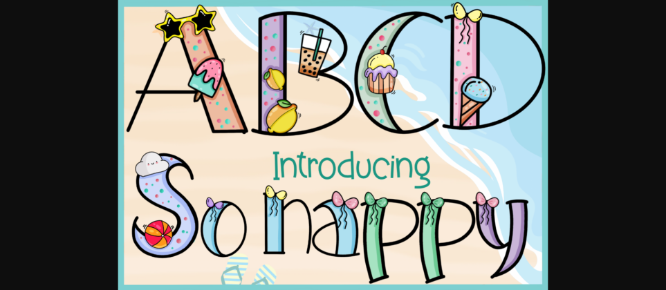 So Happy Font Poster 3