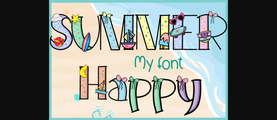 So Happy Font Poster 4