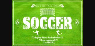 Soccer Font Poster 1