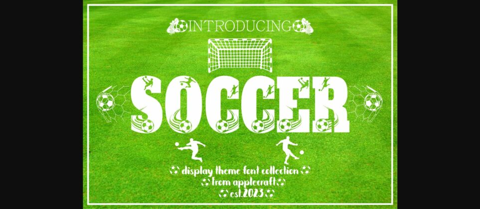 Soccer Font Poster 1