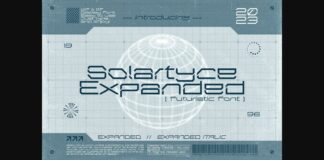 Solartyce Expanded Font Poster 1