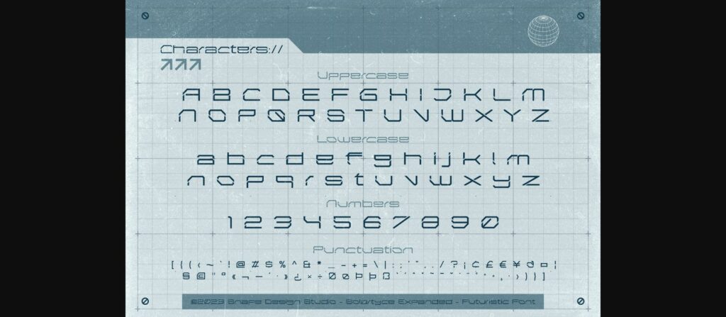 Solartyce Expanded Font Poster 4