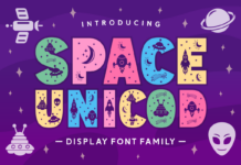 Space Unicod Font Poster 1