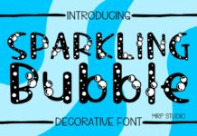 Sparkling Bubble Font Poster 1