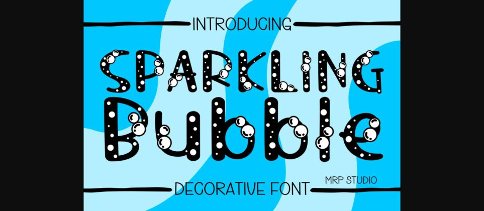 Sparkling Bubble Font Poster 1