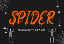 Spider Font Poster 1