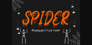 Spider Font Poster 1