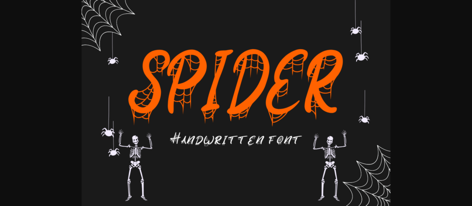 Spider Font Poster 1