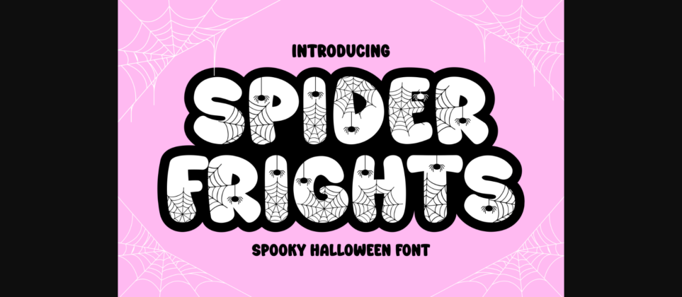 Spider Frights Font Poster 3