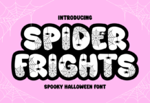 Spider Frights Font Poster 1