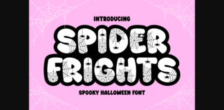Spider Frights Font Poster 1