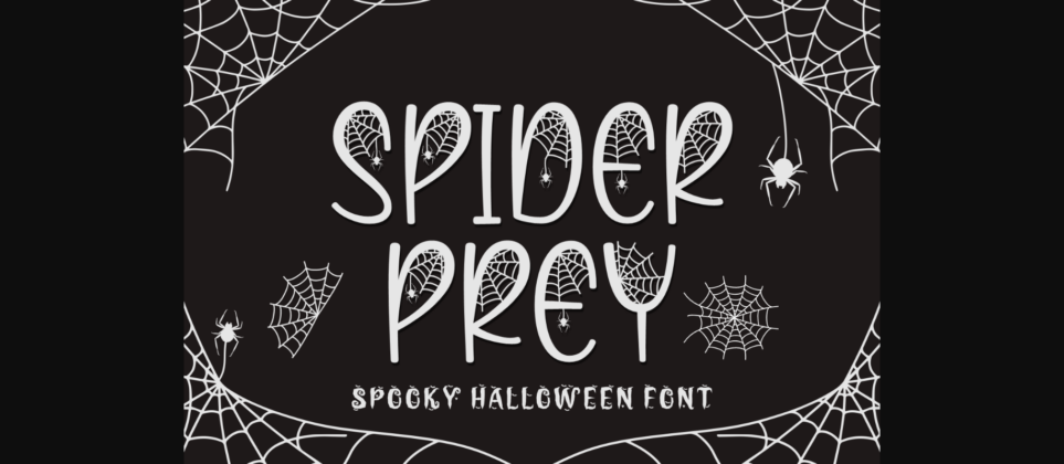 Spider Prey Font Poster 3