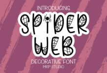 Spider Web Font Poster 1