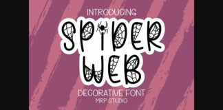 Spider Web Font Poster 1