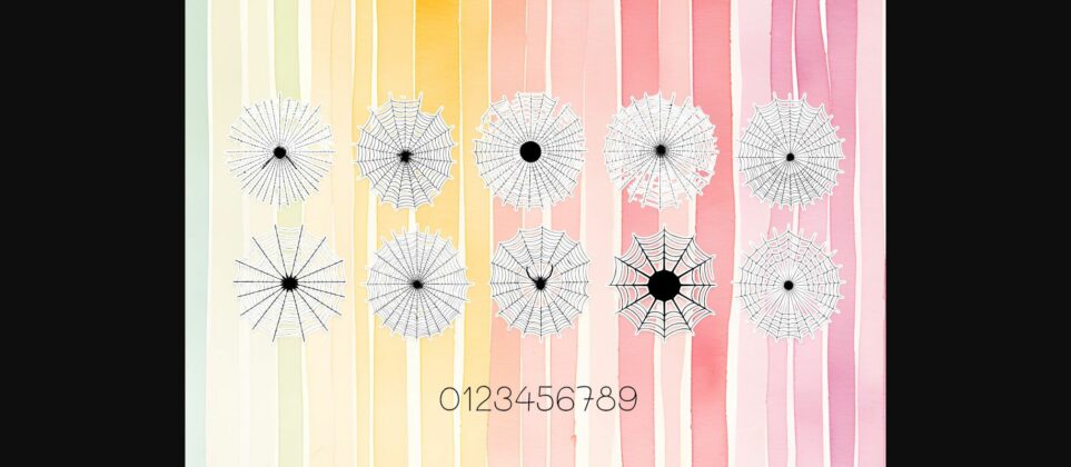 Spider Web Font Poster 5