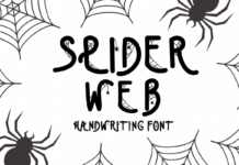 Spider Web Font Poster 1