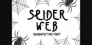 Spider Web Font Poster 1