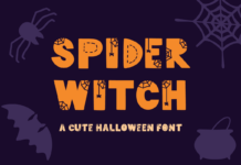 Spider Witch Font Poster 1