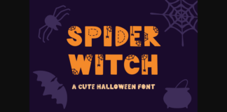 Spider Witch Font Poster 1