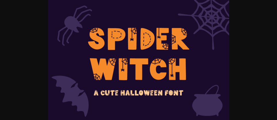 Spider Witch Font Poster 1